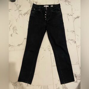Re/DONE Black 70s Stove Pipe Jeans